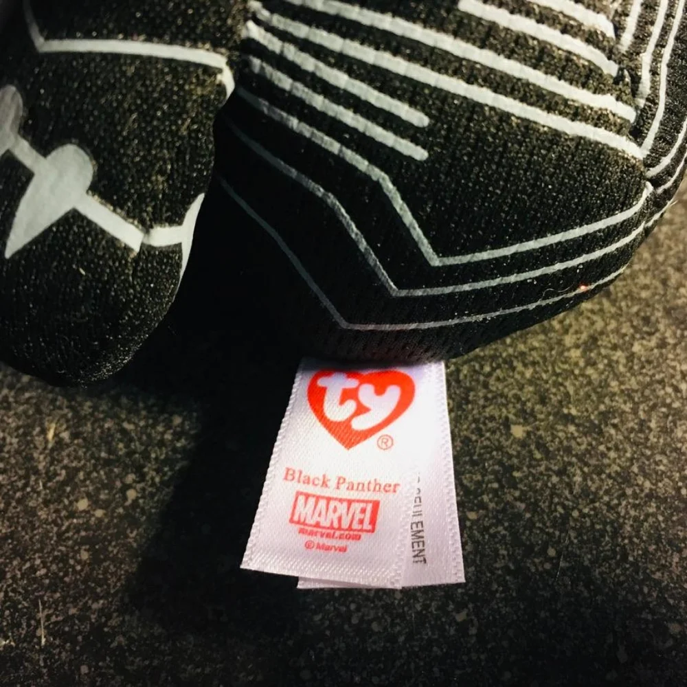 Ty Marvel Beanie Babies BLACK PANTHER NEW